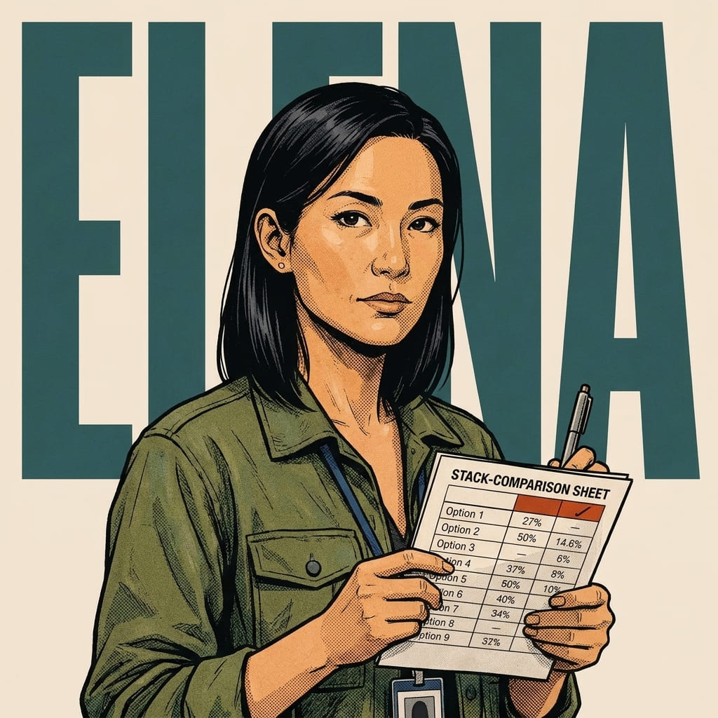 Elena, Stack & framework selection